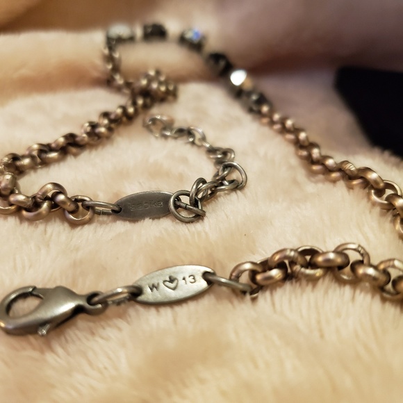 Sabika CONTRAST 6-Stone Necklace W13 - EUC - Picture 2 of 2